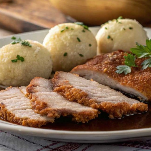 შებრაწული ბავარიული ღორის მუცელი