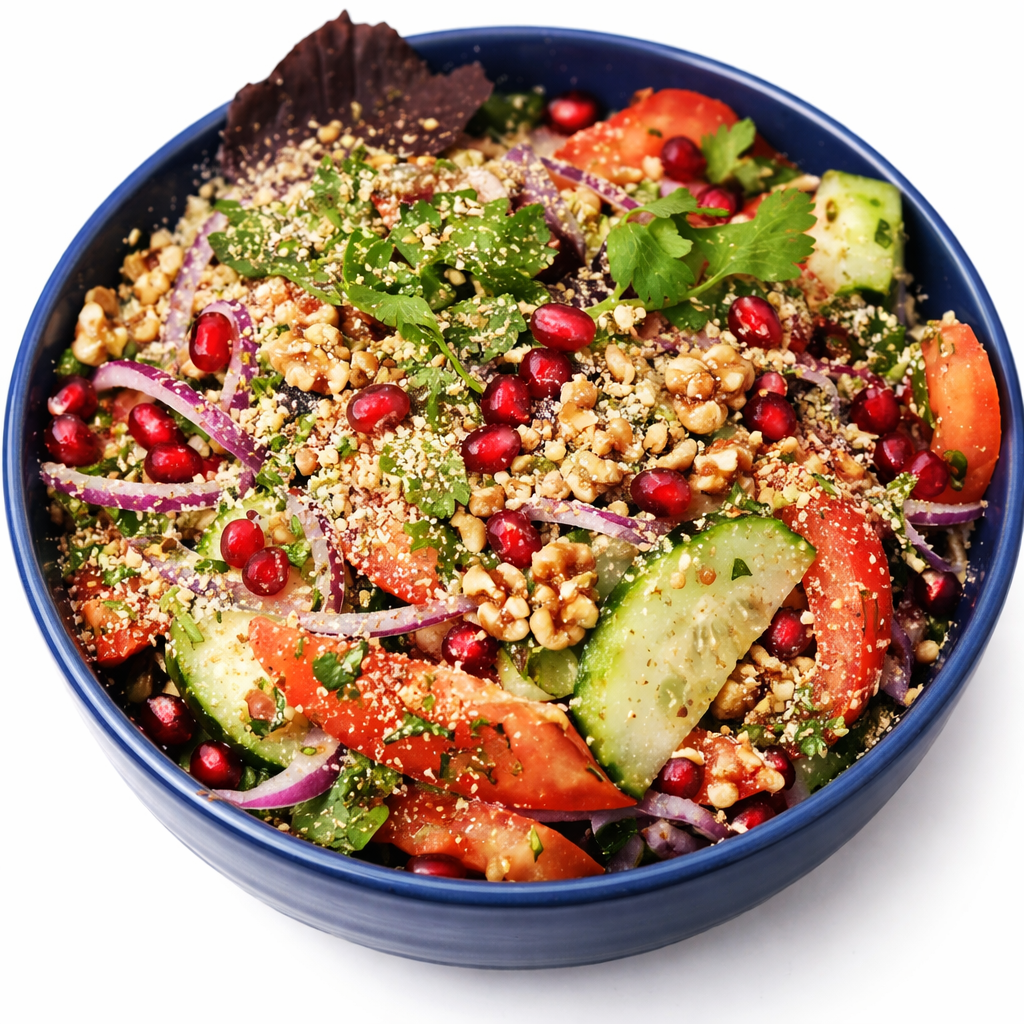 კიტრი პომიდვრის სალათი