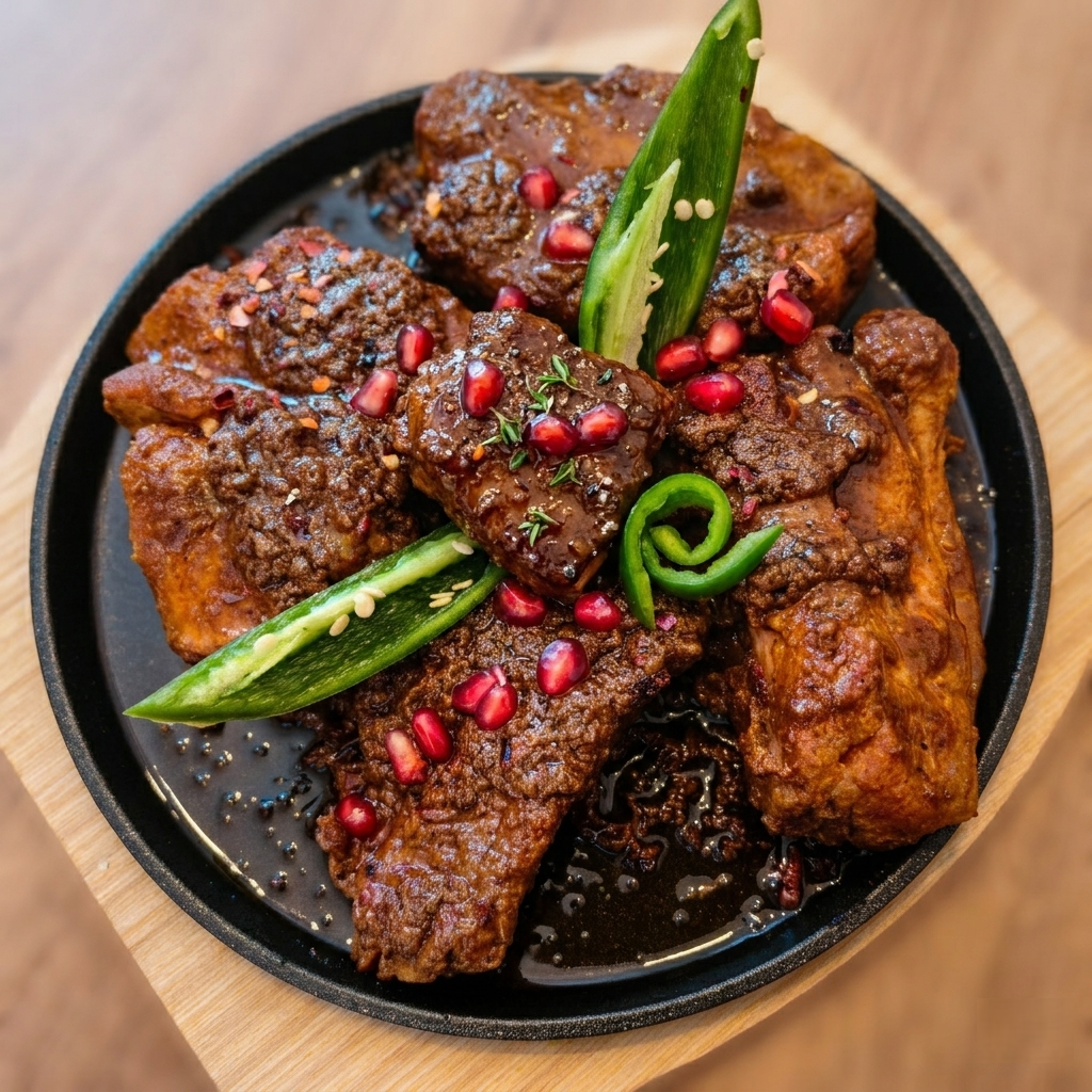 ღორის ნეკნები აჯიკაში